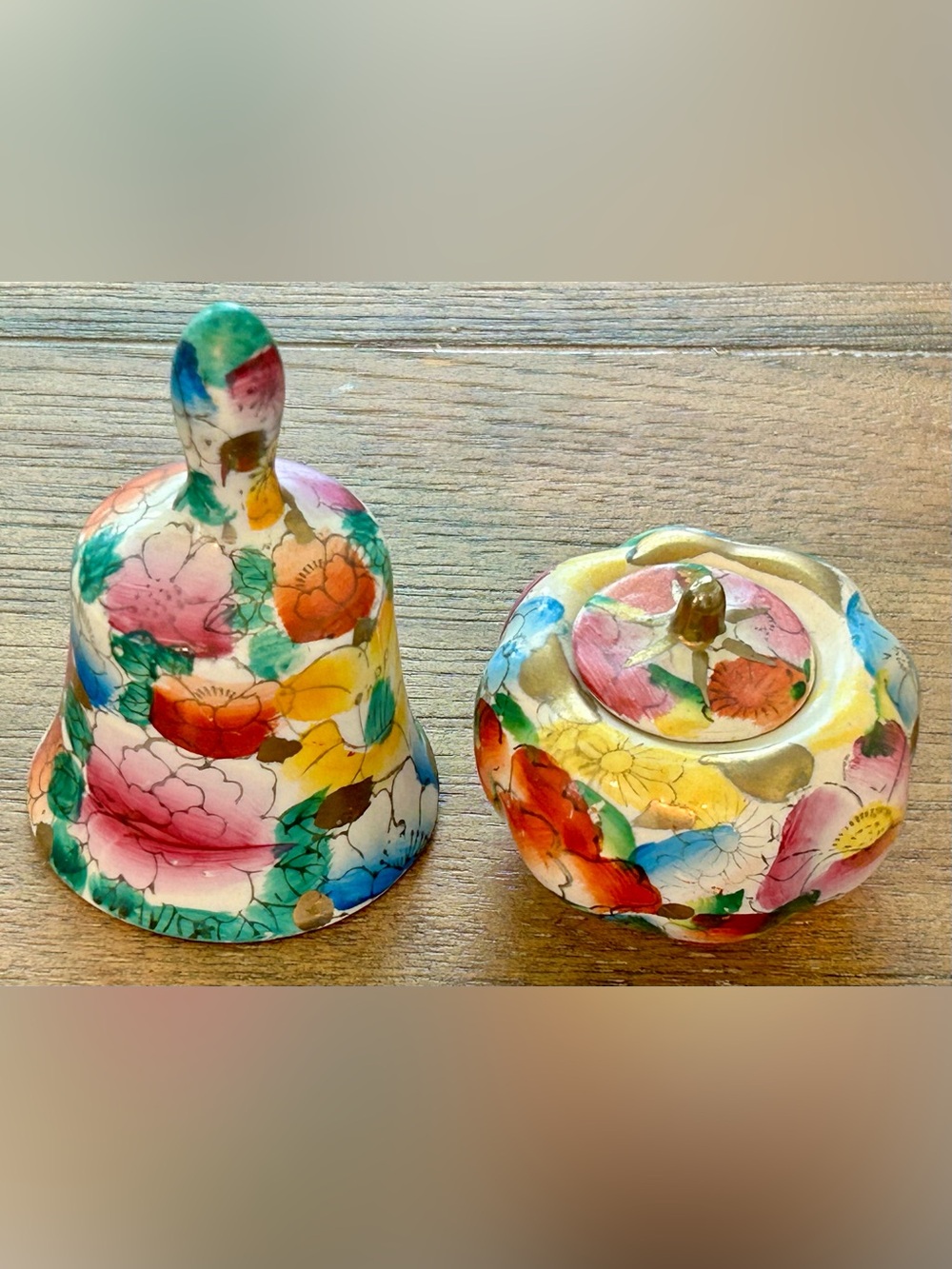 Vintage Porcelain Bell and Bowl